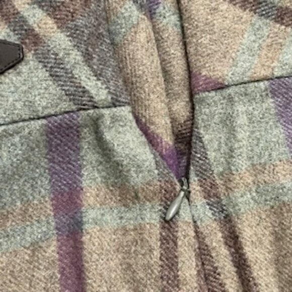 NEW Lauren By Ralph Lauren Women’s Size 16 Skirt Brown Wool Blend Wrap Style - Picture 10 of 10